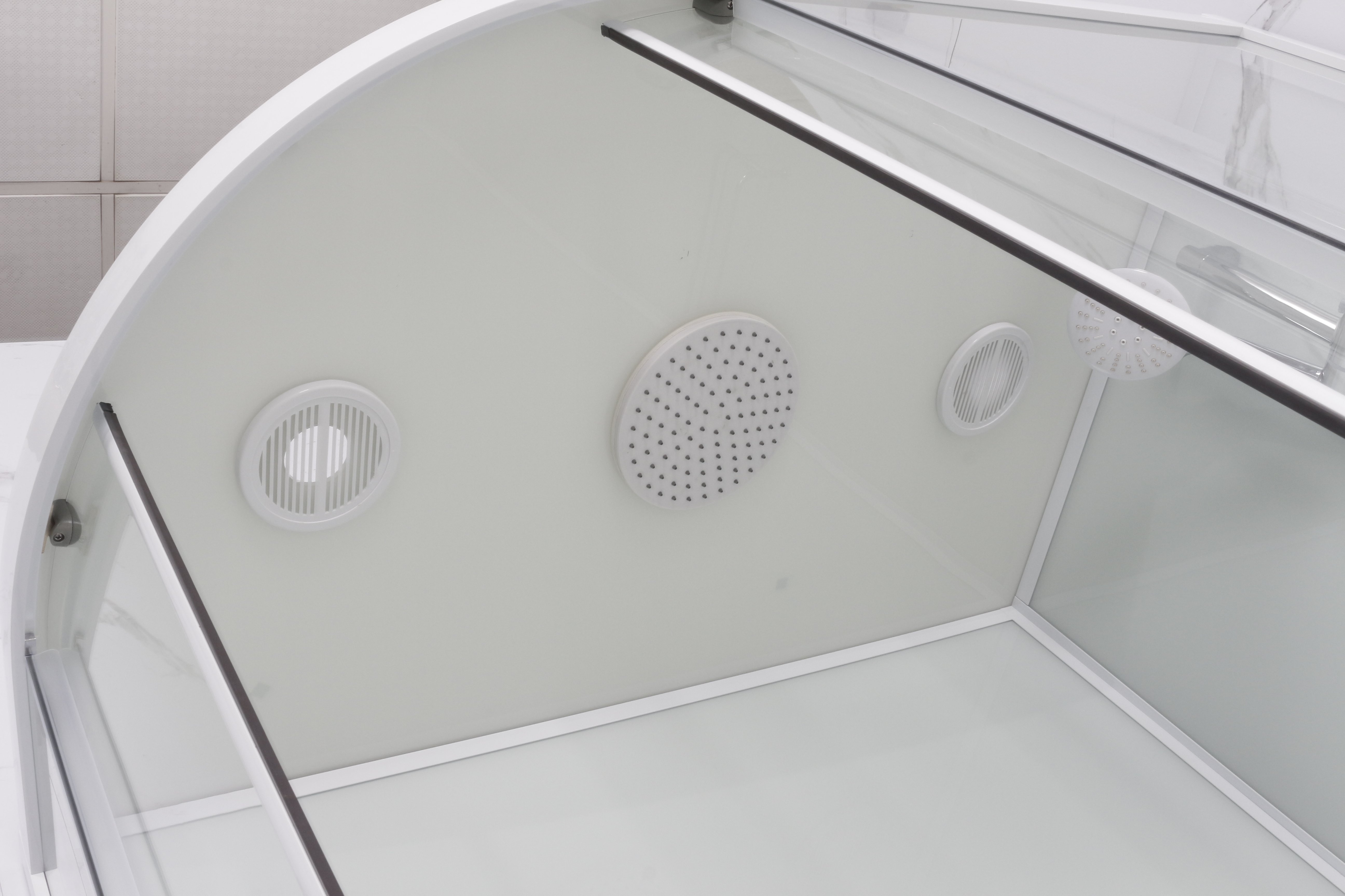 Душевая кабина Frank F418R White правосторонняя низкий поддон 418419 - 1