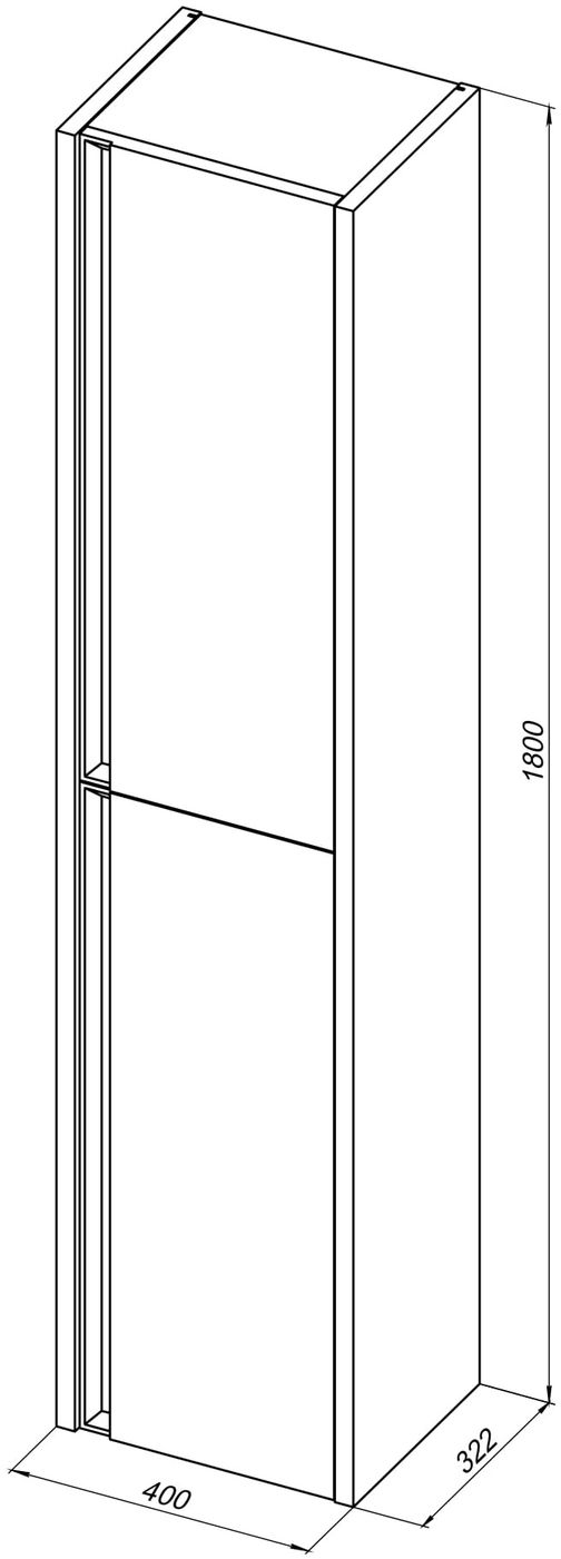 Шкаф-пенал Allen Brau Fantasy 40 светло - зеленый матовый 1.11007.PWM - 8