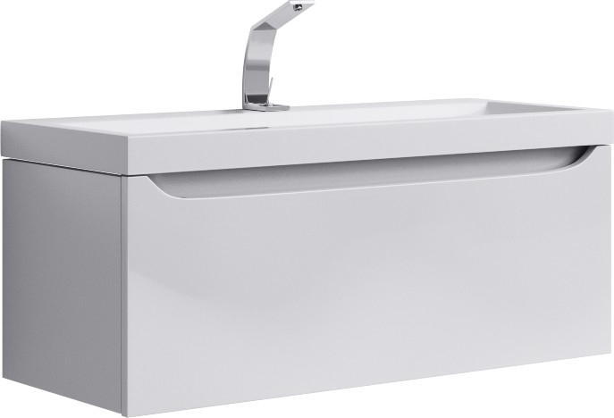 Тумба с раковиной Aqwella 5 stars Верона 100 белая - 0