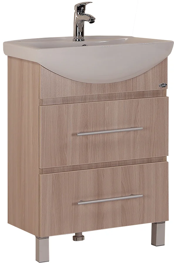 Тумба под раковину Onika Дельта 60 светлое дерево 106090 - 0