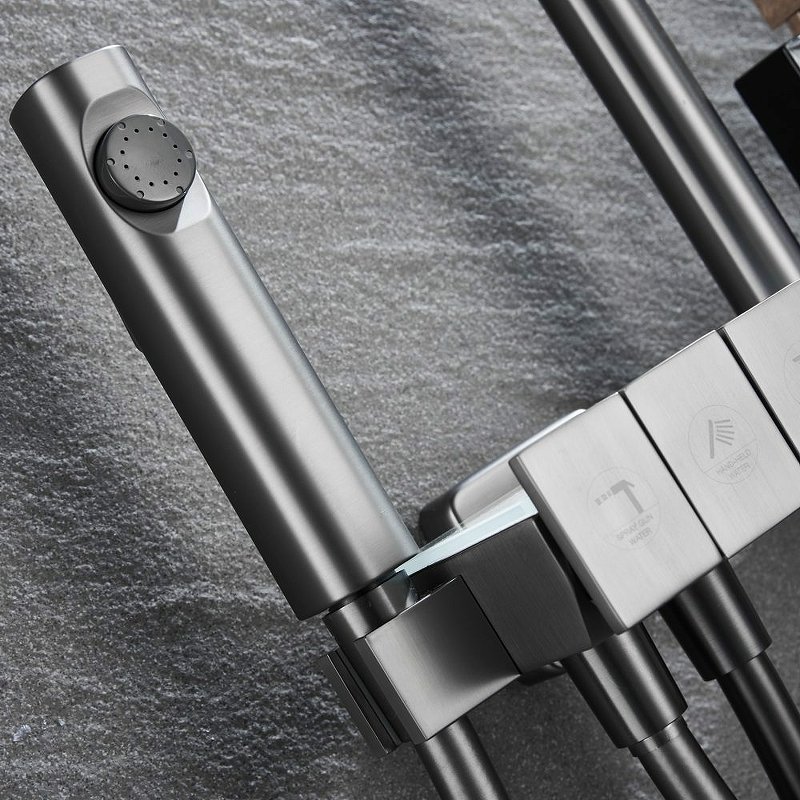 Душевая стойка Black&White Universell черная 5012MG - 2