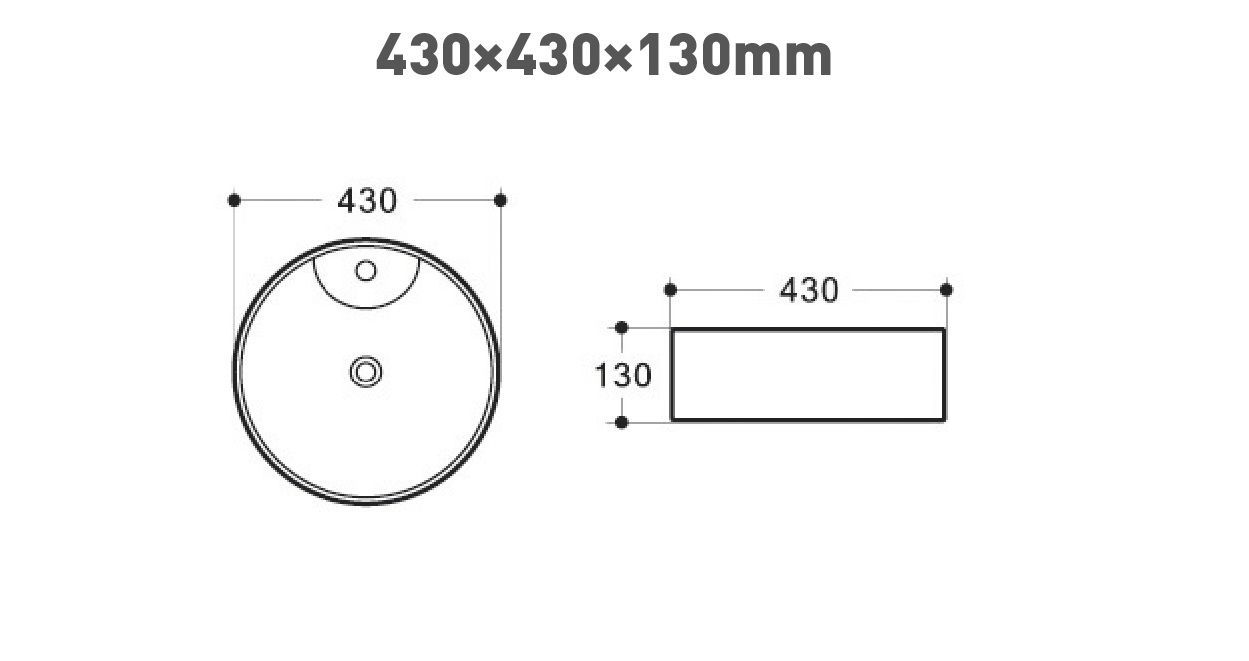 Раковина керамическая накладная AM170-T - 1