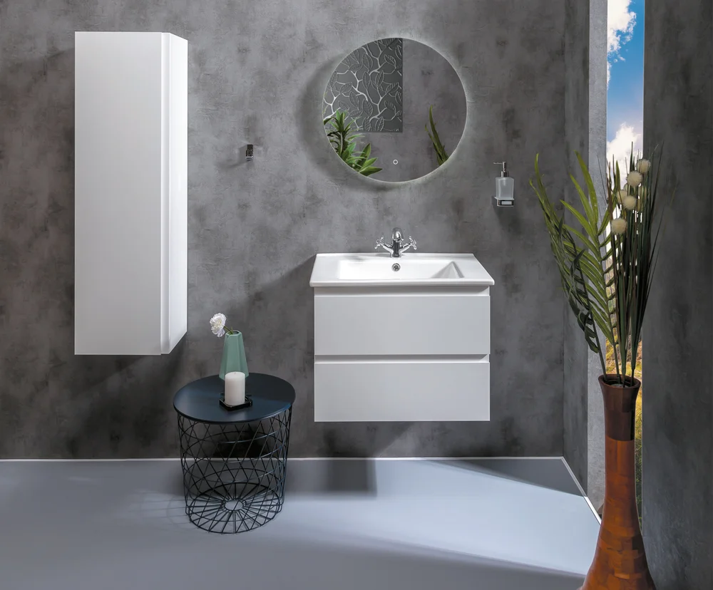 Тумба под раковину Armadi Art Capolda 65 белый ручка белая 849-065-W - 2