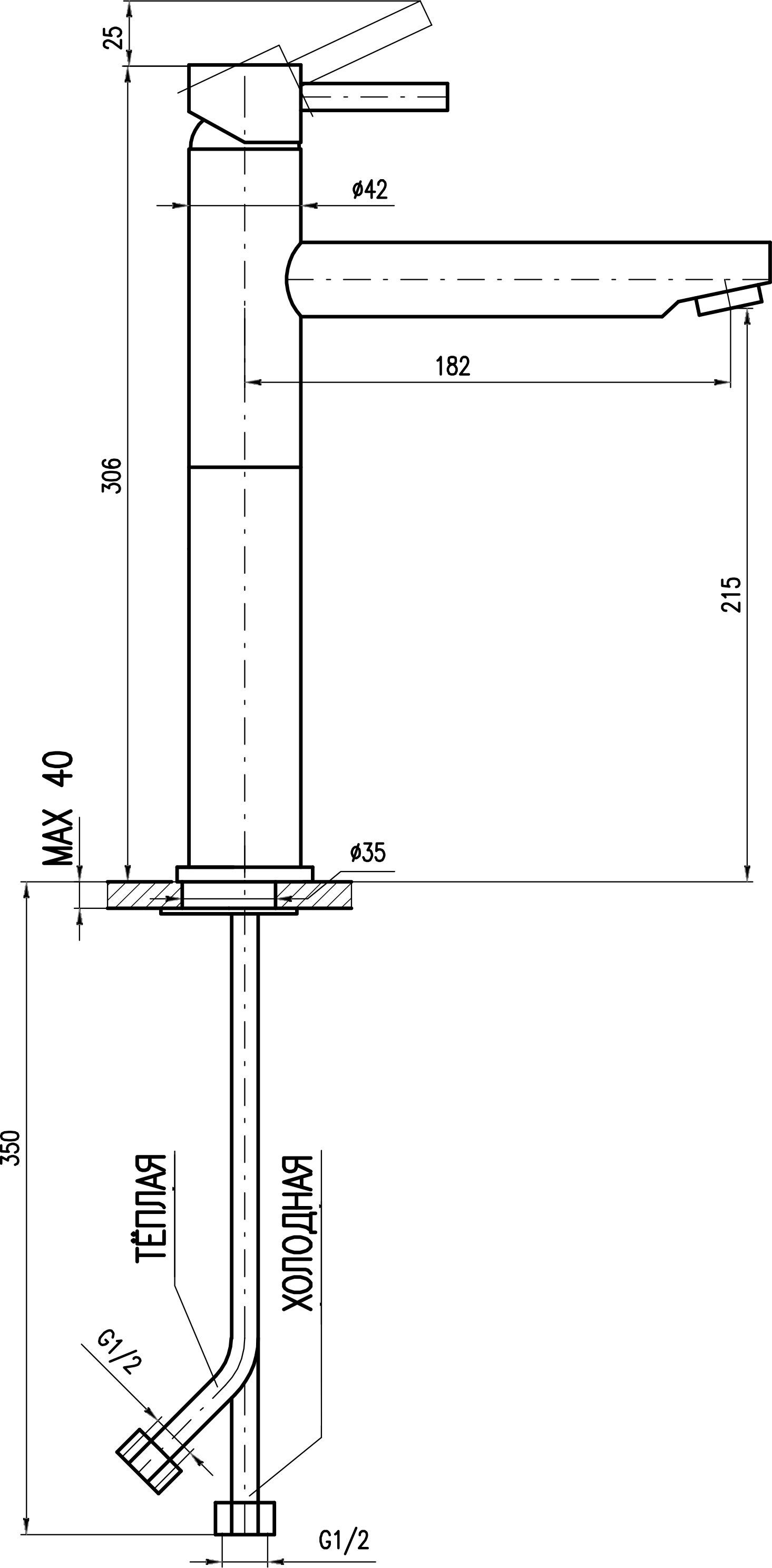 Смеситель для раковины Rav Slezak Seina хром SE930.5 - 1