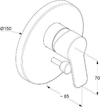 Смеситель Kludi Pure&Easy для ванны с душем 374190565 - 1
