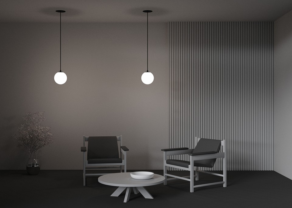 Подвесной светильник Maytoni Luna P039PL-5W4K-20INS-B - 2