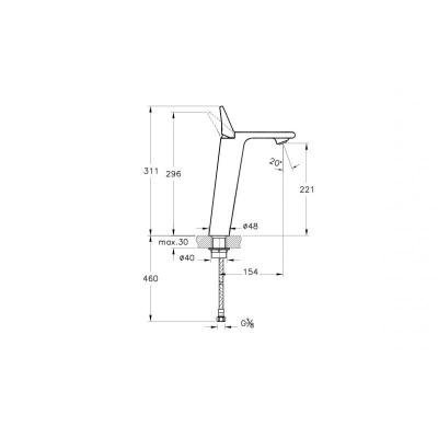 Смеситель для раковины Vitra Memoria хром (A42331EXP) - 2
