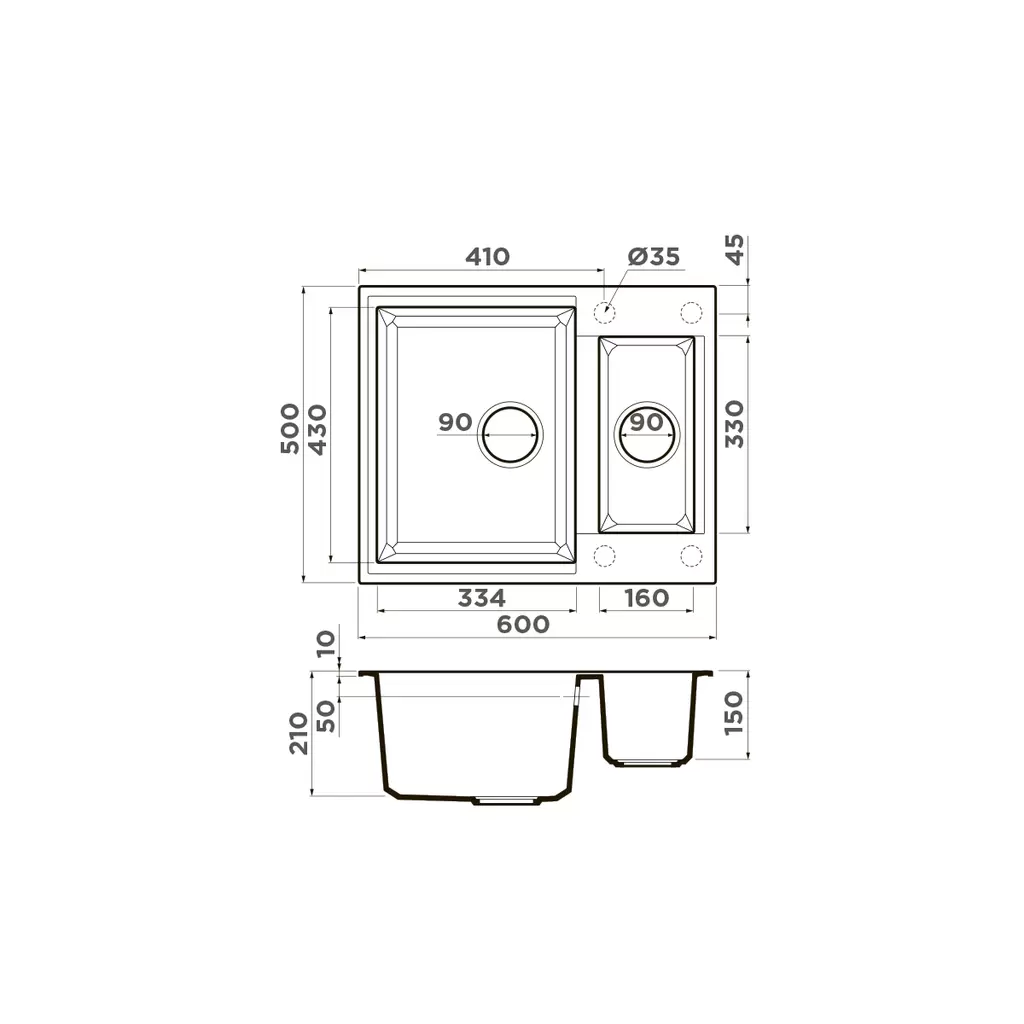 Мойка кухонная Omoikiri Sakaime Tetogranit/черный  4993908 - 1