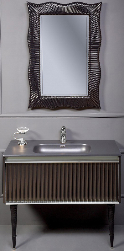 Тумба под раковину Boheme Armadi Art Vallessi Avantgarde 100 черный - хром 843-100-BCR - 3