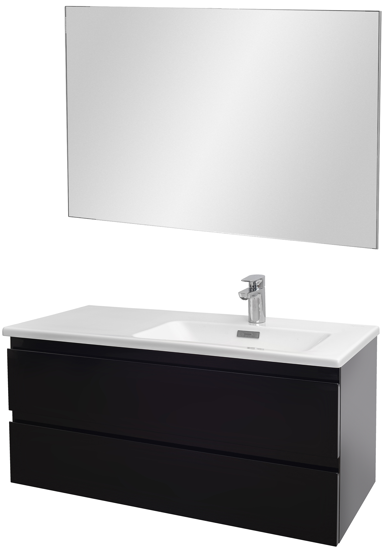 Тумба для комплекта Jacob Delafon Madeleine EB2055-J52 R черный блестящий - 1