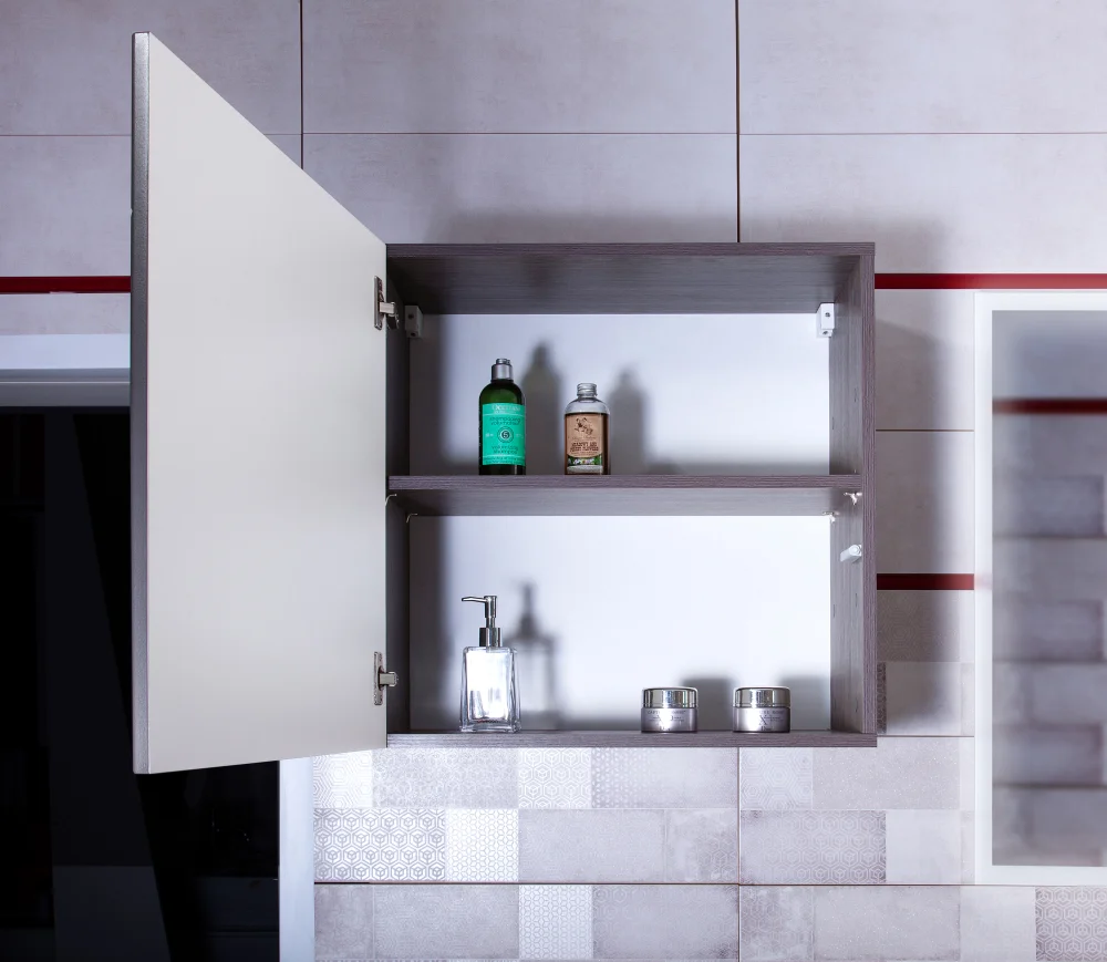 Шкаф Бриклаер Кристалл 60 софт графит  4627125414749 - 1