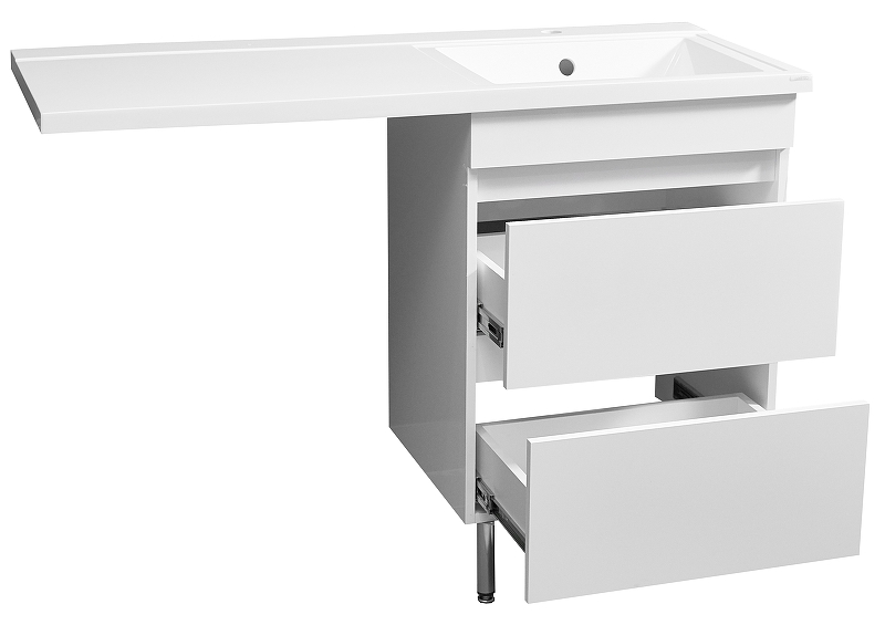 Тумба под раковину Stella Polar Мадлен Марсал 120 белый SP-00000406 - 5