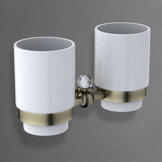 Стакан Art&Max Antic Crystal двойной AM-E-2688SJ-Br - 1