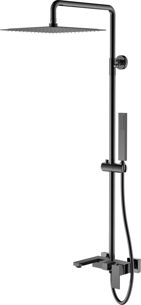 Душевая стойка Boheme Qubic сталь глянцевый 478-SGM - 0