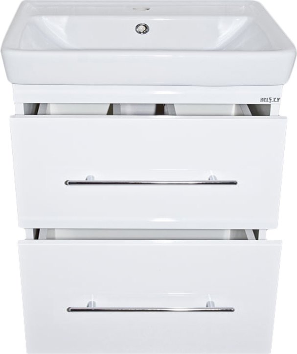 Тумба для комплекта Misty Елена 80 белая, с 2-мя ящиками П-Еле01080-012Я - 2