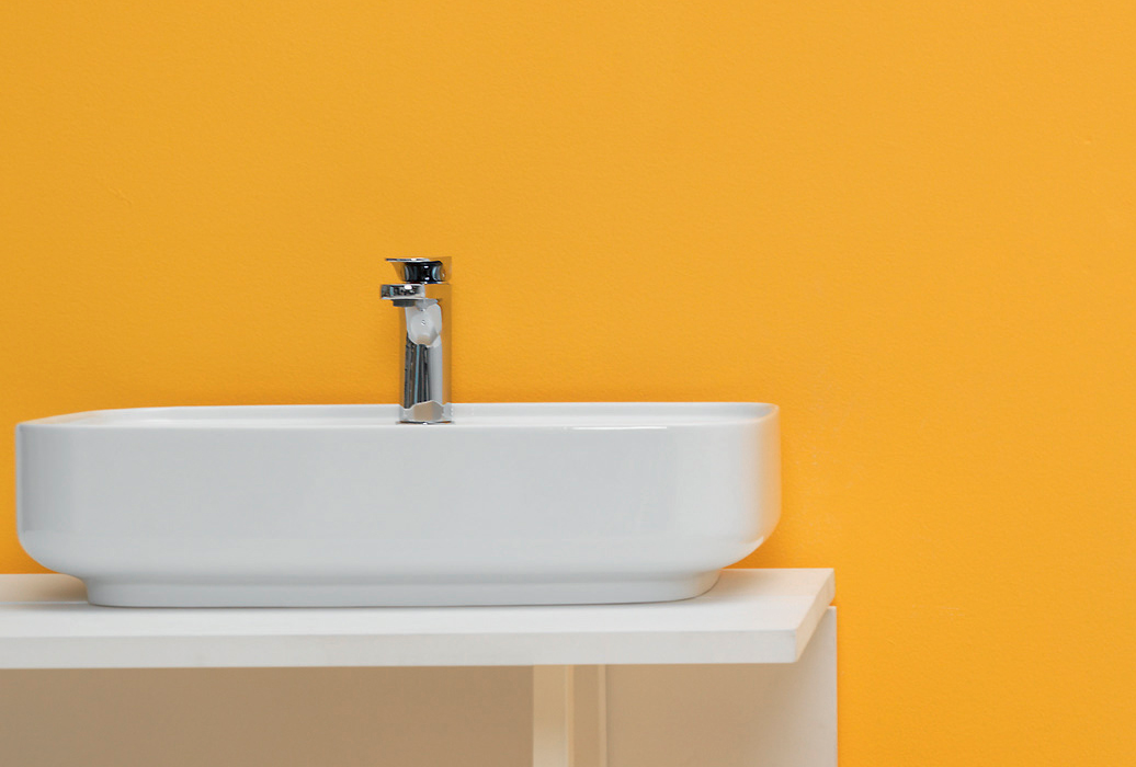 Kerasan Tribeca Раковина накладная , 60х43см, h 150мм с 1 отверстием под смеситель, цвет: белый 514001*1 - 2