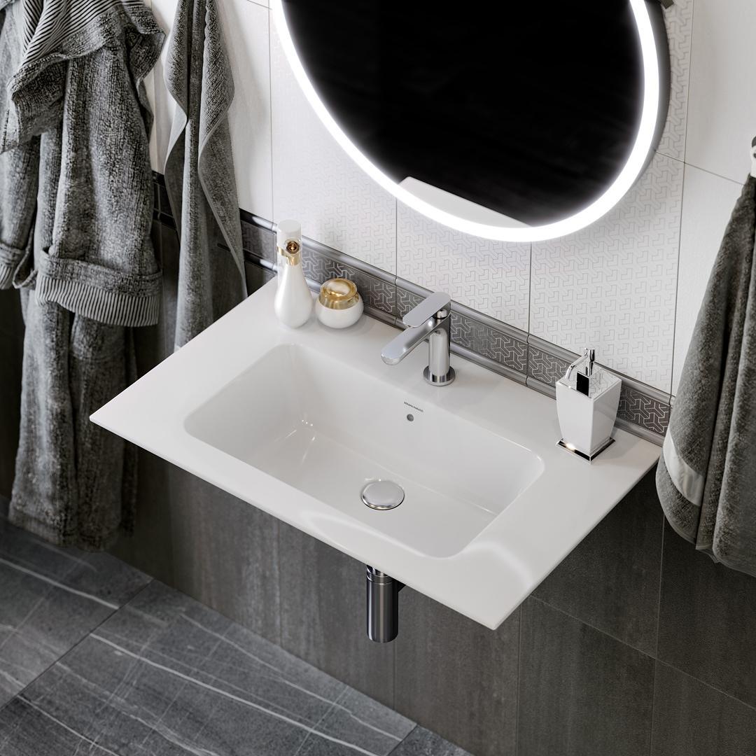 Раковина мебельная/подвесная Kerama Marazzi Piano 75 белый  PI.wb.75 - 1