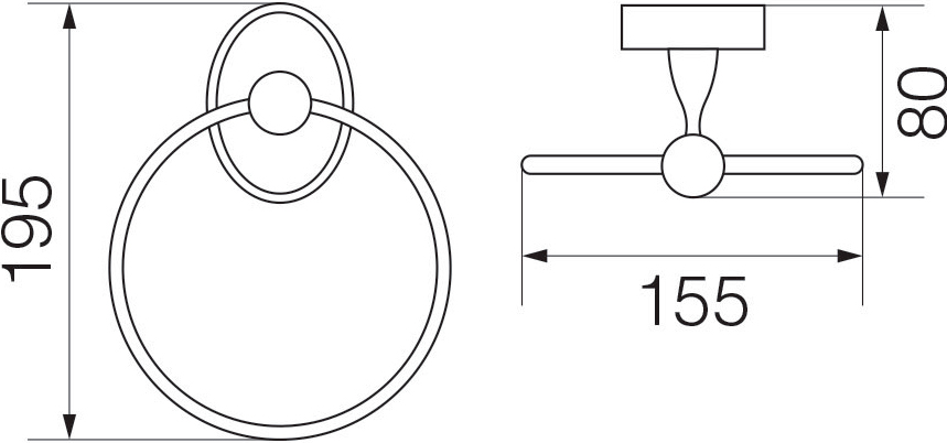 Полотенцедержатель Veragio Bonjour VR.BNR-7823.BR бронза - 1