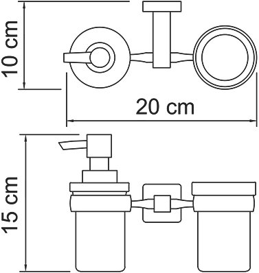 Дозатор Wasserkraft Lippe K-6589 со стаканом - 2