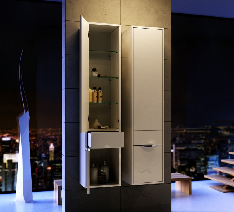 Шкаф-пенал Aqwella 5 stars Malaga L крафт темный Mal.05.03/L/CD - 2