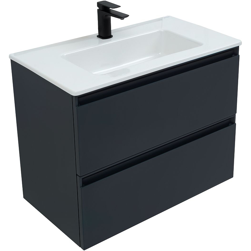 Тумба с раковиной Allen Brau Eclipse 80 черный матовый 1.E1002.AM - 3