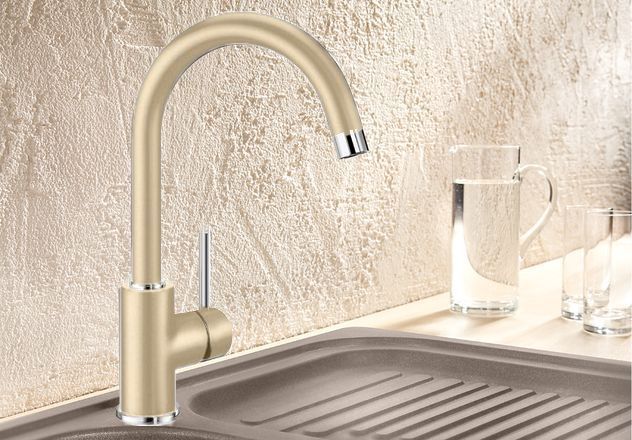 Смеситель для кухонной мойки Blanco Mida бежевый  524206 - 1