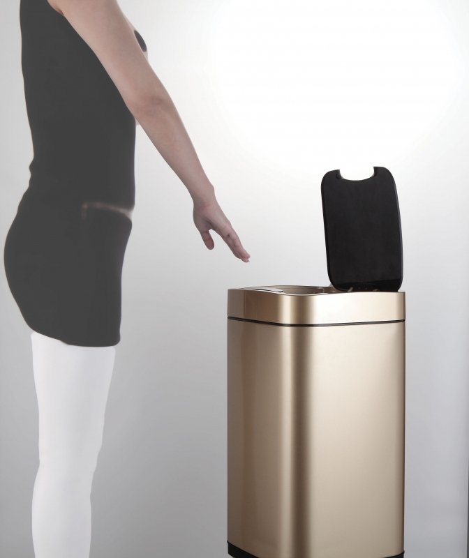 Ведро для мусора Weltwasser WW Rone CG 28L шампань золото  10000001966 - 3