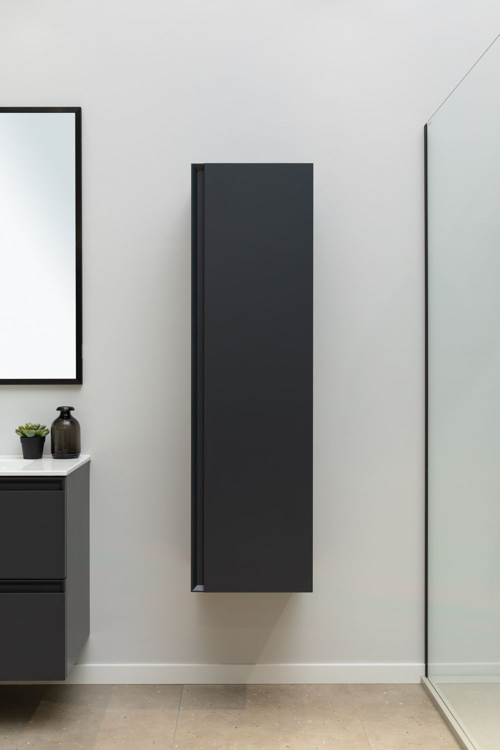 Шкаф пенал Allen Brau Eclipse 40 подвесной черный матовый 1.E1005.AM - 5