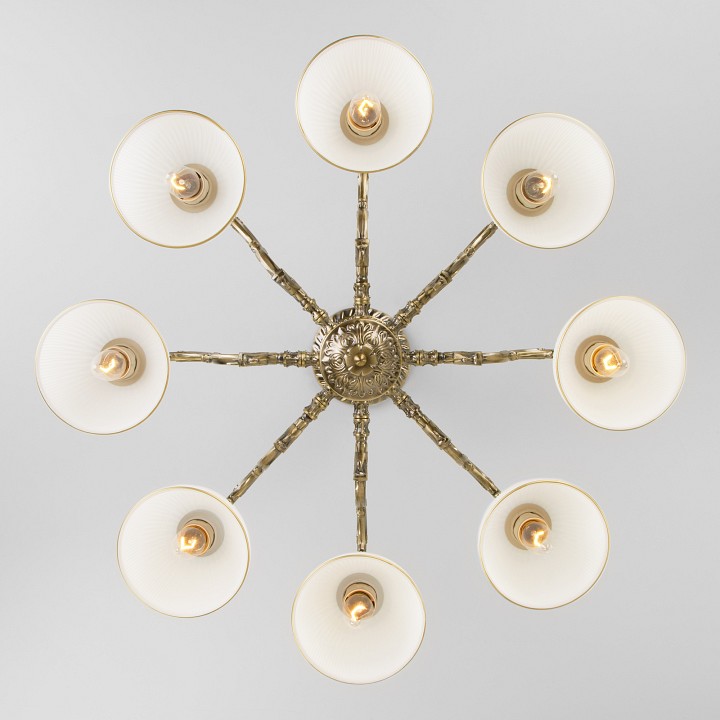 Люстра на штанге Eurosvet Caldera 60106/8 античная бронза - 1