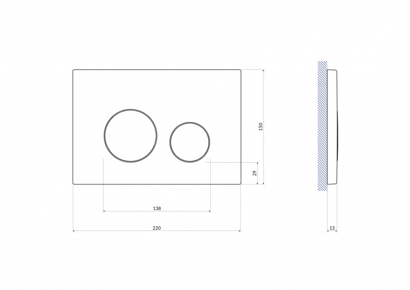 Кнопка TWINS для LINK PRO/VECTOR/LINK/HI-TEC пластик белый матовый с рамкой 63535 - 1