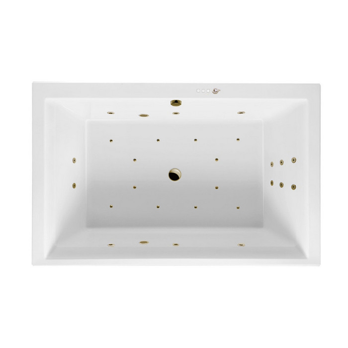 Ванна акриловая Excellent Crown Lux Ultra 190х120 с гидромассажем белый - бронза WAEX.CRO19.ULTRA.BR - 0