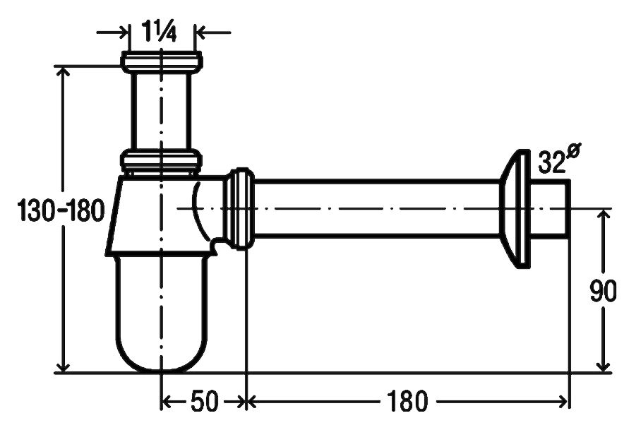 Сифон для раковины Viega 102845 с пробкой - 4