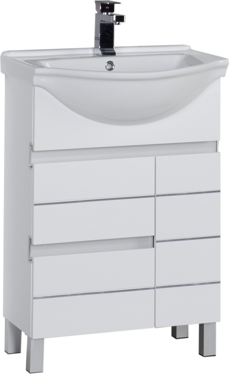 Мебель для ванной Aquanet Доминика 60 белая - 14