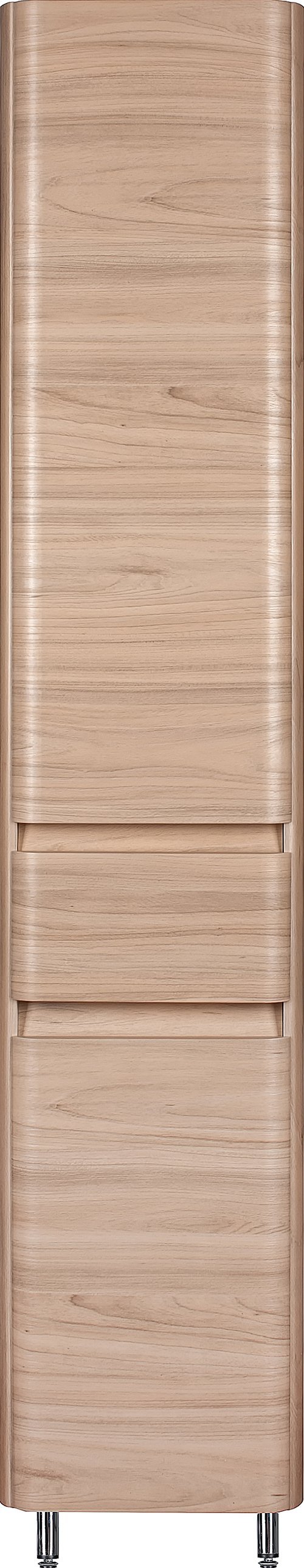 Шкаф-пенал Style Line Атлантика 35 Люкс Plus, с бельевой корзиной, ясень перламутр ЛС-00000683 - 0