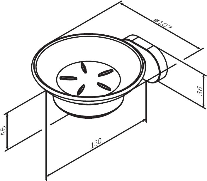 Мыльница AM.PM Sense L A7434200 - 6