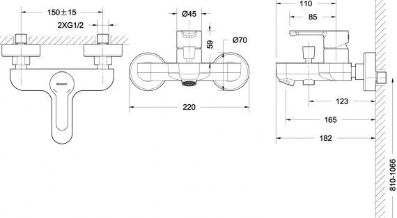 Душевой комплект Bravat Stream F00310C 3 в 1 - 4