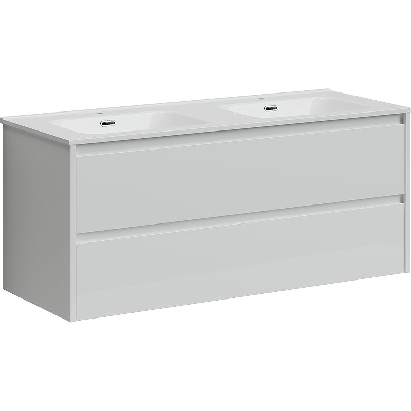 Тумба под раковину подвесная Sancos Libra 120 белая глянцевая LB120-2W - 0