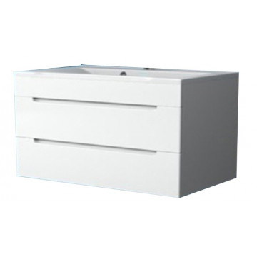 Тумба под раковину подвесная Stella Polar Рианна 90 белая SP-00000511 - 0