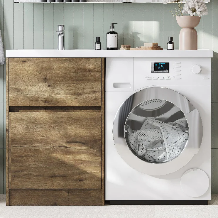 Тумба с раковиной Aquaton Лондри 60 светлое дерево 1A2669K1LHDR0 - 5