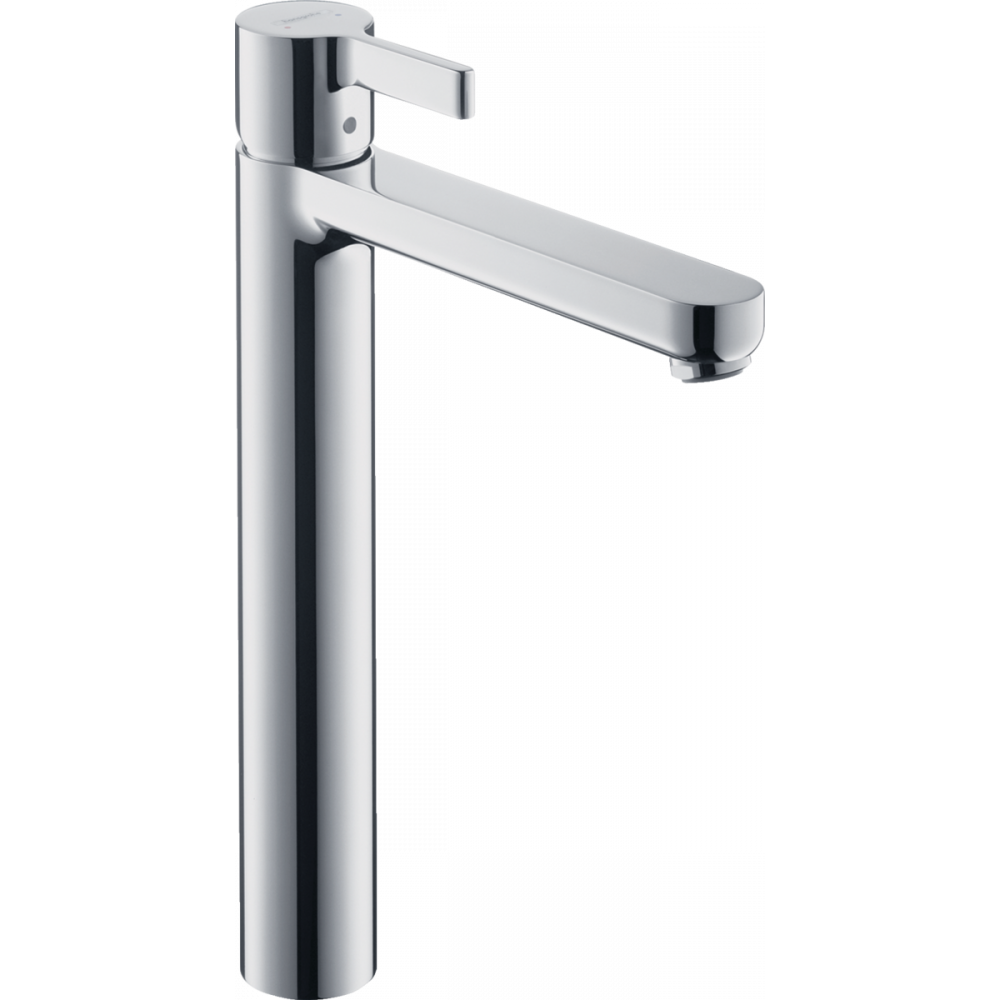 Смеситель для раковины Hansgrohe Metris S Highriser, однорычажный, без сливного набора, хром 31023000 - 0