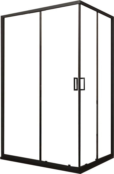 Душевой уголок Veconi Rovigo 100х80, черный  RV14-10080-01-C5 - 1
