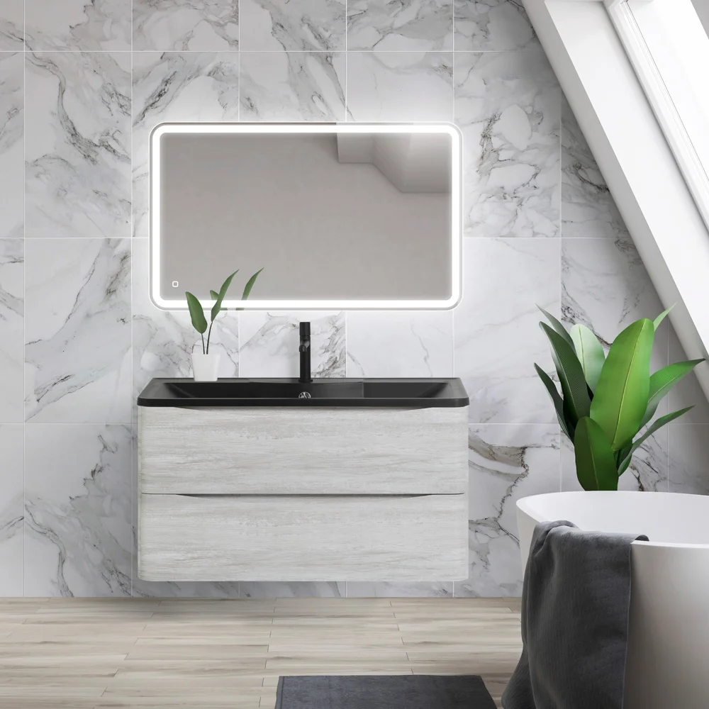 Зеркало BelBagno Marino 100х60 с подсветкой с подогревом с сенсорным выключателем SPC-MAR-1000-600-LED-TCH-WARM - 5