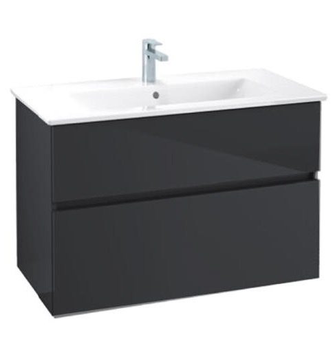 Тумба под раковину Villeroy&Boch Verity Line 75.5 черная матовая B66300VC - 0