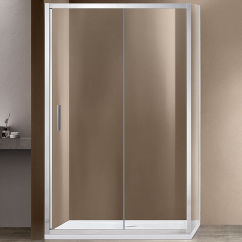 Душевой уголок Vincea Garda 140х100 хром стекло прозрачное VSR-1G1014CL - 0