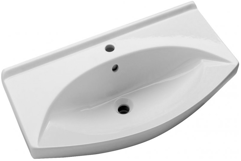 Тумба с раковиной Misty Орхидея 75 бежевая глянцевая СО000006688 - 2