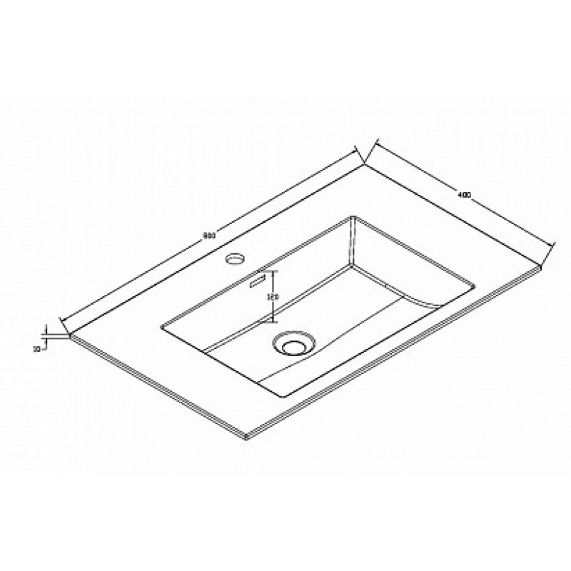 Мебельная раковина Vincea 80 белая VCB-11800W - 1