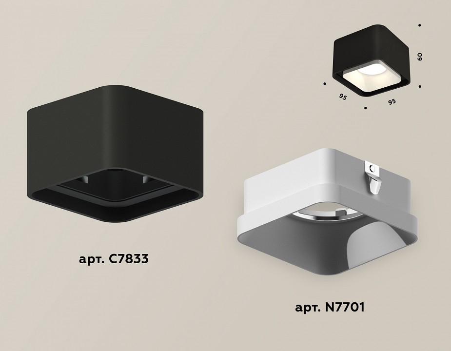 Накладной светильник Ambrella Light Xs7833 XS7833001 - 2