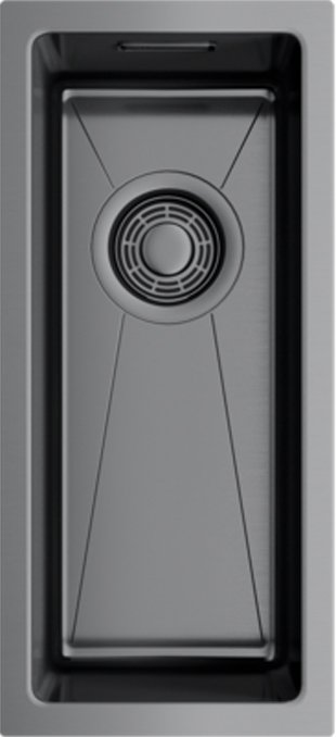 Дополнительная мойка Omoikiri Taki 20-U/IF-GM вороненая сталь 4973105 - 0