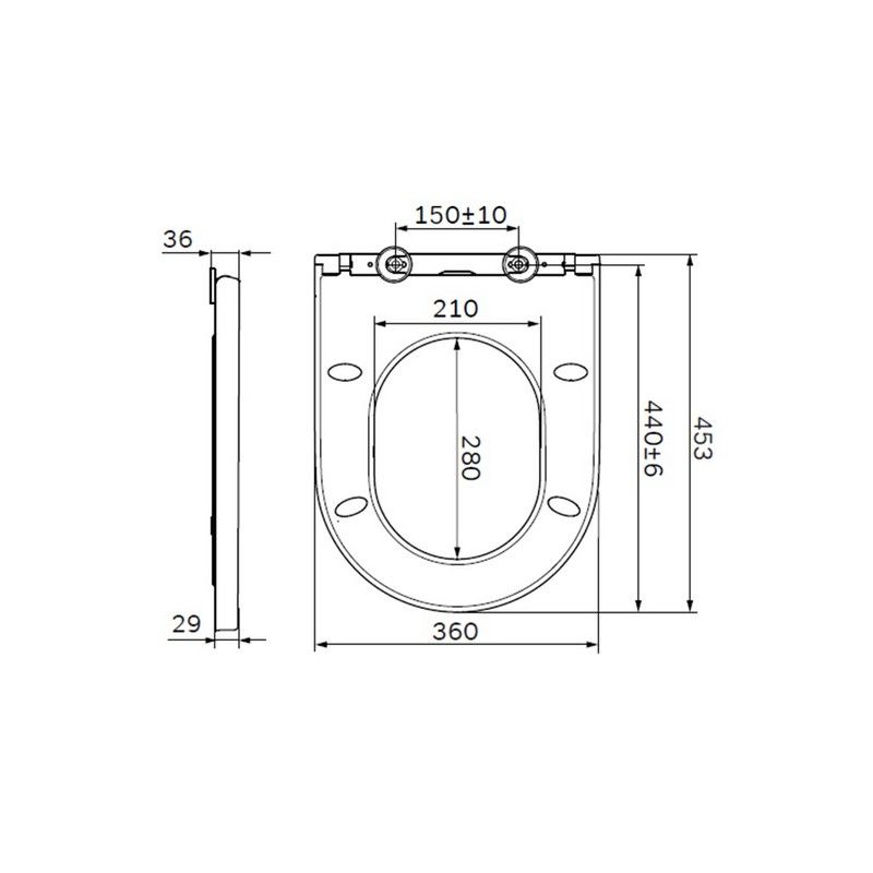 Крышка-сиденье Am.Pm Spirit V2.0 C707858WH с микролифтом - 1