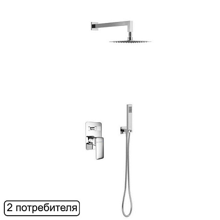 Душевой набор встраиваемый Excellent Keria хром AREX.SET.2045CR - 0